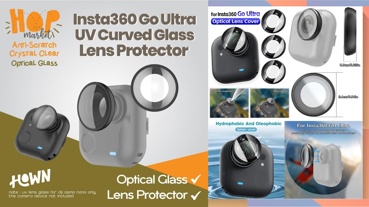 HOWN UV Lens for Insta360 Go Ultra Lensa Filter UV untuk Camera INSTA360 Go Ultra