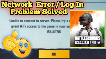 Network Problem in BGMI server Problem in BGMI PUBG Mobile