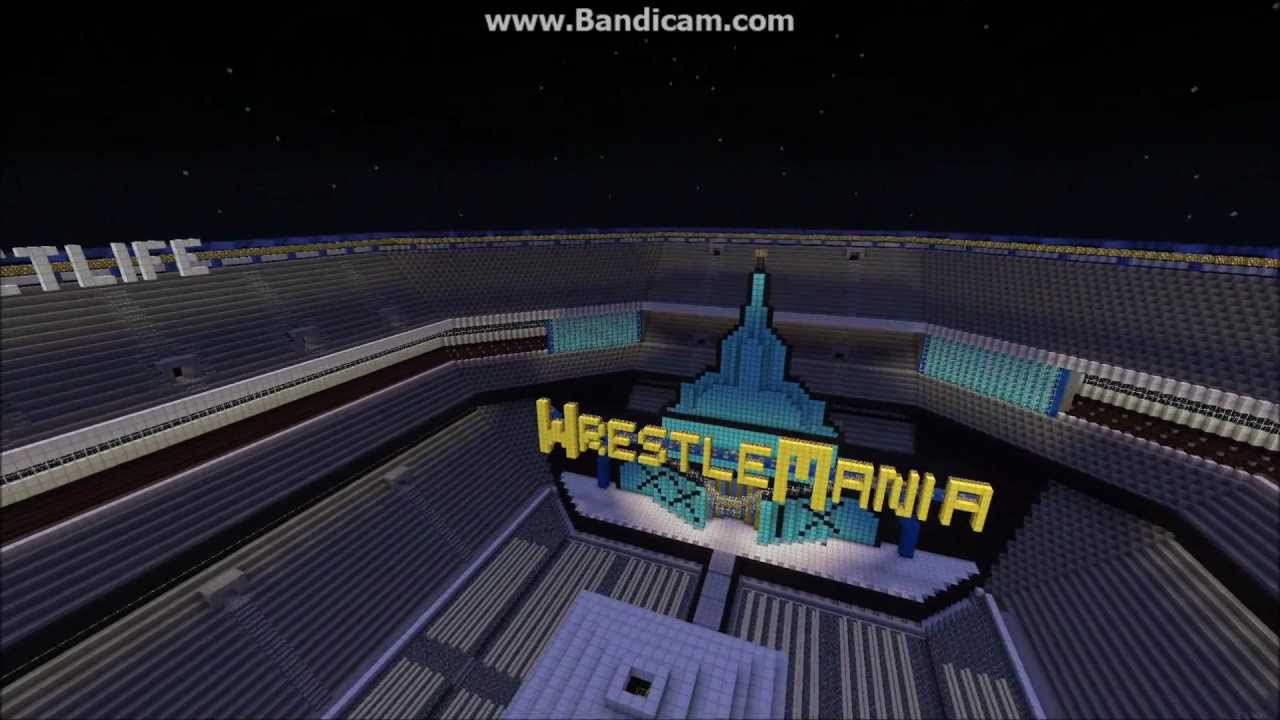 WWE Wrestlemania 29 - Metlife Stadium - Minecraft - YouTube