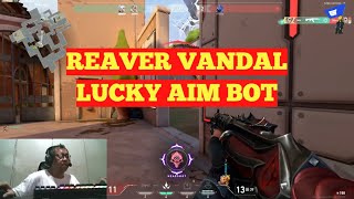 Reaver Vandal definitely has lucky shot aim bot. Valorant.