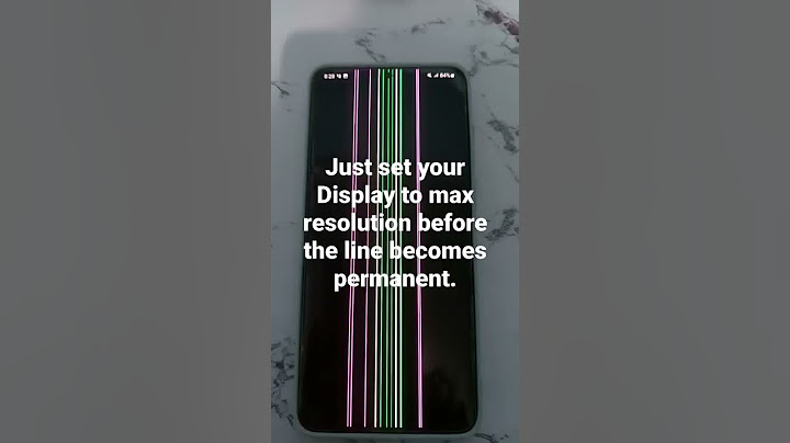 How to stop Vertical Lines on samsung phones