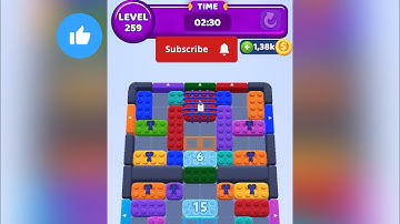 COLOR BLOCK JAM | LEVEL 259 Solution Walkthrough #subscribemychannel