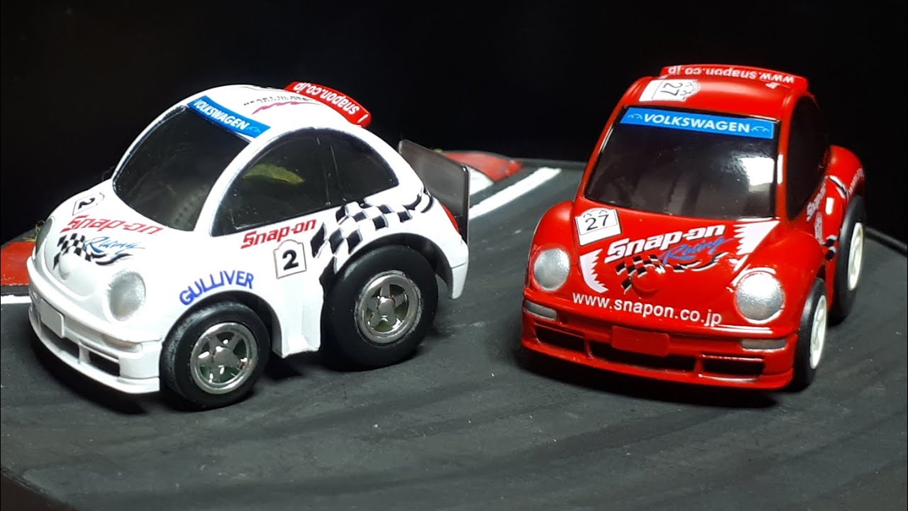 Tooned Volkswagen New Beetle Cup Snap-on by ChoroQ pullback toy
