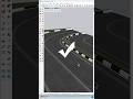 😎Correct way to place material on curve road #youtubeshorts #new #sketchup #viralvideo #trending