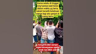 Karna selalu di tinggal org tuanya saat kerja dalam waktu yg lama, kakak beradik ketahuan warga#r