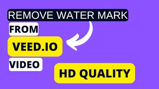 How to Remove Watermark from Video |Remove Veed.io Watermark For Free | add watermark in video