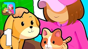 Pets Wonderland - Part 1 Manage pet store - Gameplay Walkthrough (Android, iOS Game)
