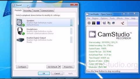 Recording Speakers AND Mic Using Stereo Mix in Windows 7 with CamStudio