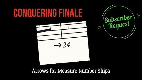 SR-6 Arrows for Measure Number Skips