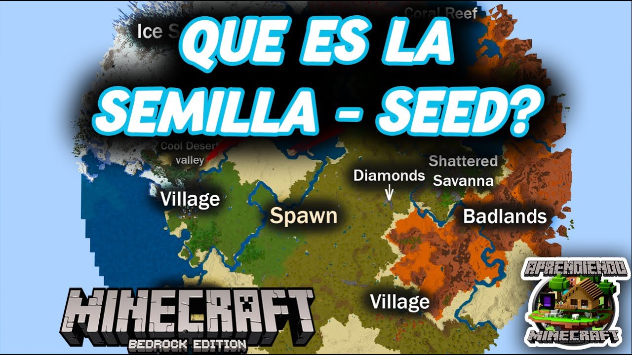 QUE ES LA SEED - SEMILLA EN MINECRAFT - APRENDIENDO MINECRAFT #65 - YouTube