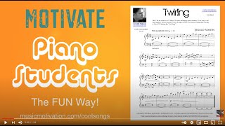 Twirling - A FUN Intermediate Level COOL SONG Piano Students Can't Wait to Play!