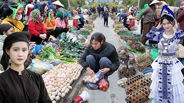 CHỢ BẮC HÀ LÀO CAI - PHIÊN CHỢ MIỀN NÚI TÂY BẮC MỘC MẠC & BÌNH YÊN - BÁN NHIỀU ĐỒ ĐẶC SẢN NÚI RỪNG