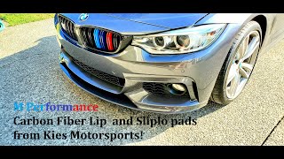 M performance CF lip and sliplo pads install DIY from Kies Motorsports! Easy install, looks amazing! screenshot 1
