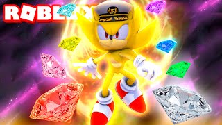 Becoming SUPER SONIC in ROBLOX