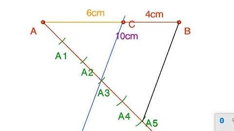 Draw a  line  segment of  length  10cm   and  divide  in  the   ratio  3:2 .