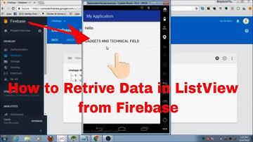 How to Retrive Data from Firebase in List View