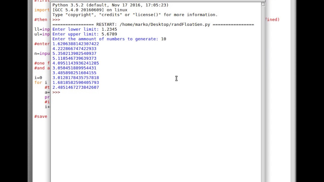 Generate Random Float Numbers In Python 3