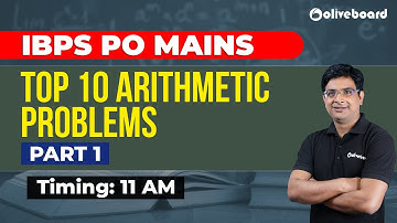 IBPS PO Mains | Top 10 Arithmetic problems - Part 1 | Vivek Sir Quant
