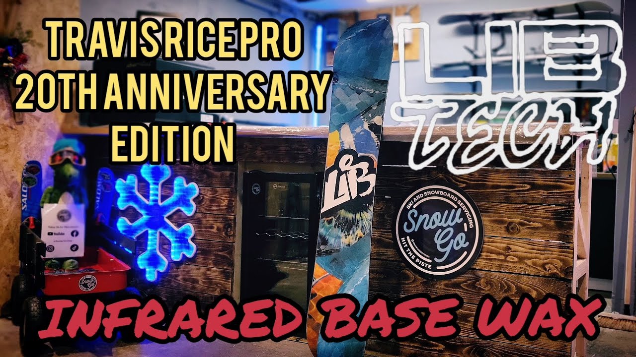 LIBTECH , TRAVIS RICE PRO, 20th ANNIVERSARY EDITION . FULL INFRARED BASE WAX TREATMENT. #SNOWGO 