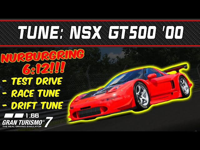 GT7 - Tune: Honda NSX GT500 '00 - Gran Turismo 7 - 1.66 - YouTube