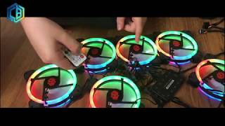 Cool-Moon Sunshine V1 RGB 6 fan set