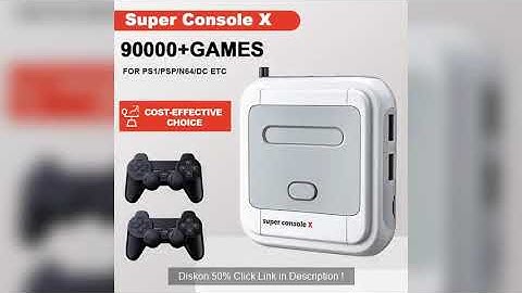 KINHANK Game Box Super Console X Retro Video Game Console Support 90000 Games 50 Emulators for PS1/P