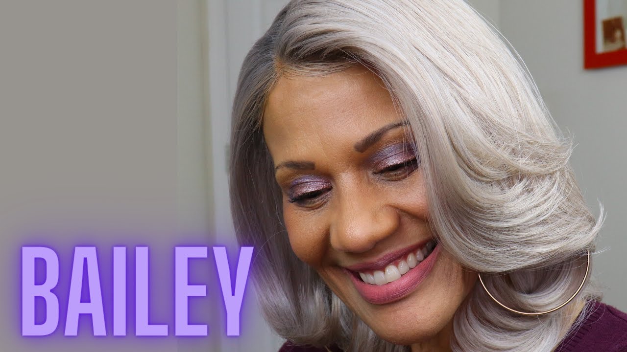 NO DARK ROOT? GORGEOUS AND GRAY  | BOBBI BOSS MLF556 BAILEY