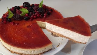 الوصفة الأصلية لنيويورك تشيزكيك لذيذ  وناجح tarta de queso neoyorquina exitosa Cheescake