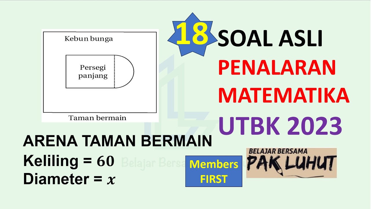 Soal Asli Penalaran Matematika UTBK 2023 topik ARENA KEBUN BUNGA