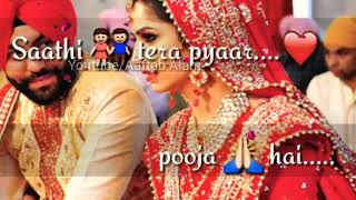 Saathi tera pyaar pooja hai romantic love old song whatsapp status
video