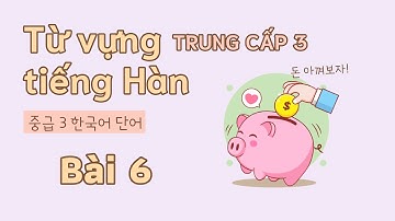 Từ vựng tiếng Hàn trung cấp 3 - Bài 6 | Đọc dịch song ngữ