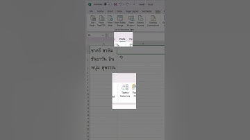 วิธีแยกชื่อ นามสกุล ง่ายๆ แบบไวๆ ด้วย Text to Columns Excel #iwasjame  #exceltricks #excel