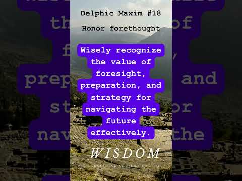 Delphic Maxim #18
