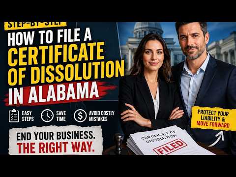 How to file a certificate of dissolution in Alabama