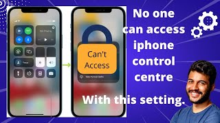 How to prevent access of iphone control center when it