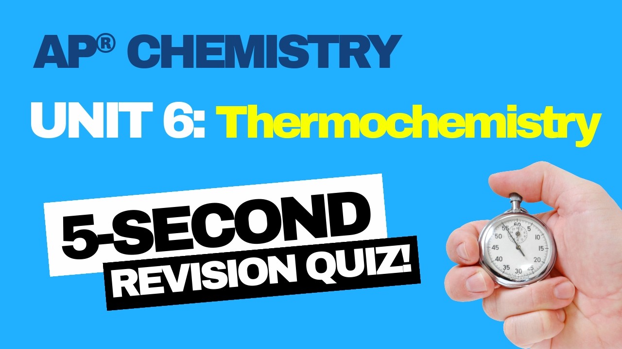 AP Chemistry Unit 6 Quiz | 10 Multiple Choice Questions ...