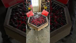 "I Built a LAVA TABLE! 🤯🔥 (Incredible Transformation)"  #diy #luxury #resinart #satisfying