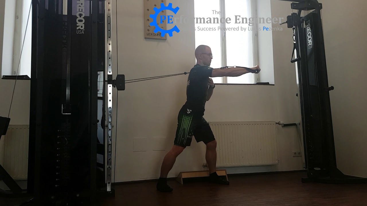 Horizontal Single Arm Cable Press (Staggered Stance) - YouTube