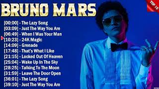 Bruno Mars Greatest Hits 2024 Collection  Top 10 Hits Playlist Of All Time