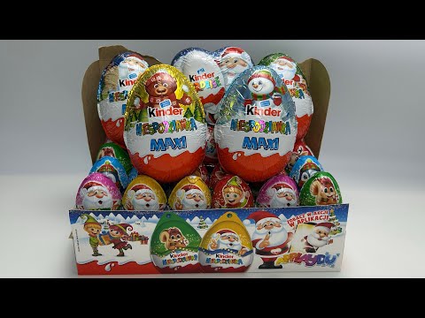 Christmas 2026 Kinder Surprise ASMR Super Satisfying Egg Unboxing