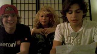 Savannah Van, Jake T. Austin, and Christian Fortune Shoutout