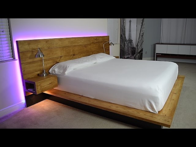 Diy Platform Bed With Floating Night Stands 7 Steps Pictures Instructables Diy Platform Bed With Floating Night, Diy King Size Floating Platform Bed Plans