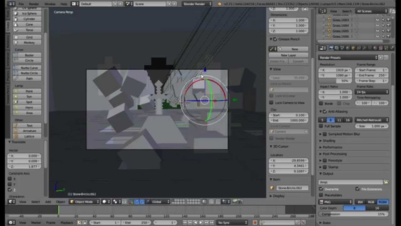 #1 Blender speed art: " Minecraft Temple " - YouTube