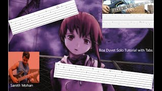 Download lagu Boa - Duvet Solo Tabs/ Serial Experiments Lain Guitar Solo with tabs
