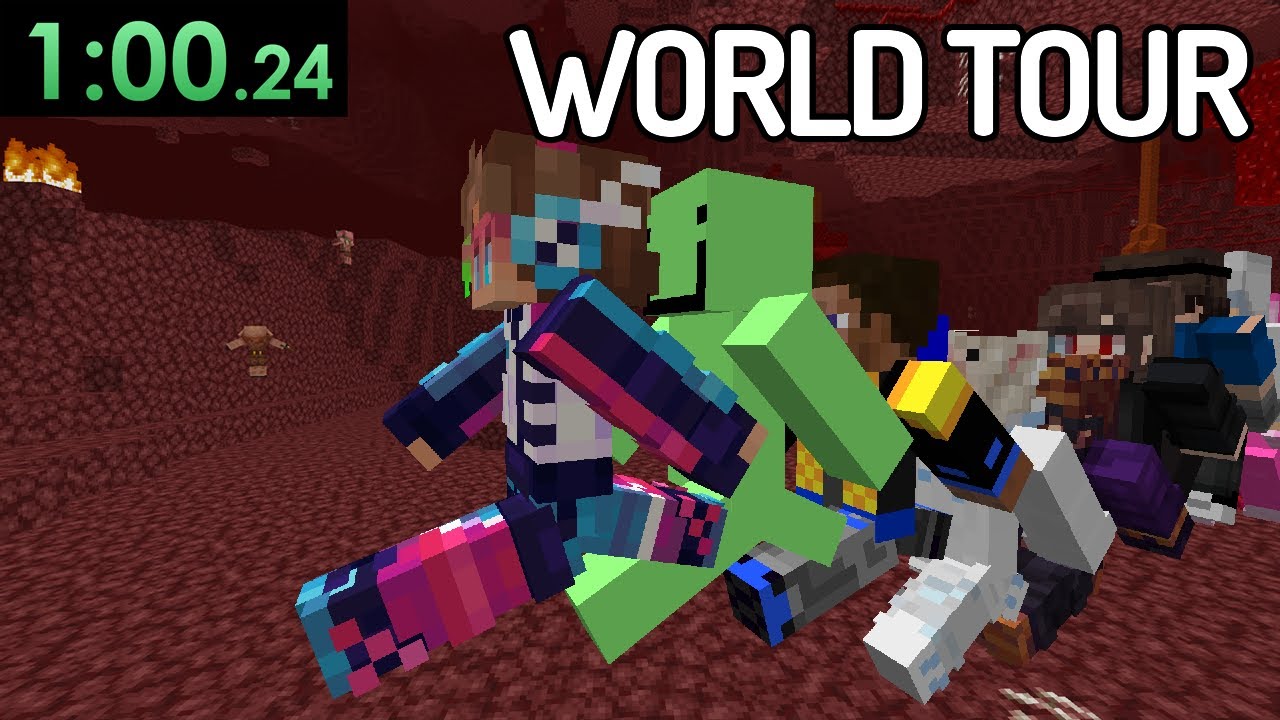 A Tour of the World from the 1 Minute Speedrun Video