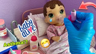 BABY ALIVE Zoe has Asthma?! 😨