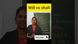 Don’t Say “Will” Here ❌ Use “Shall” 🔥 #english#viral #spokenenglish #trending #shorts#tamiltoenglish