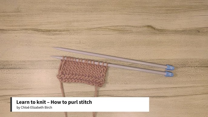 Learn to knit – How to knit stitch 