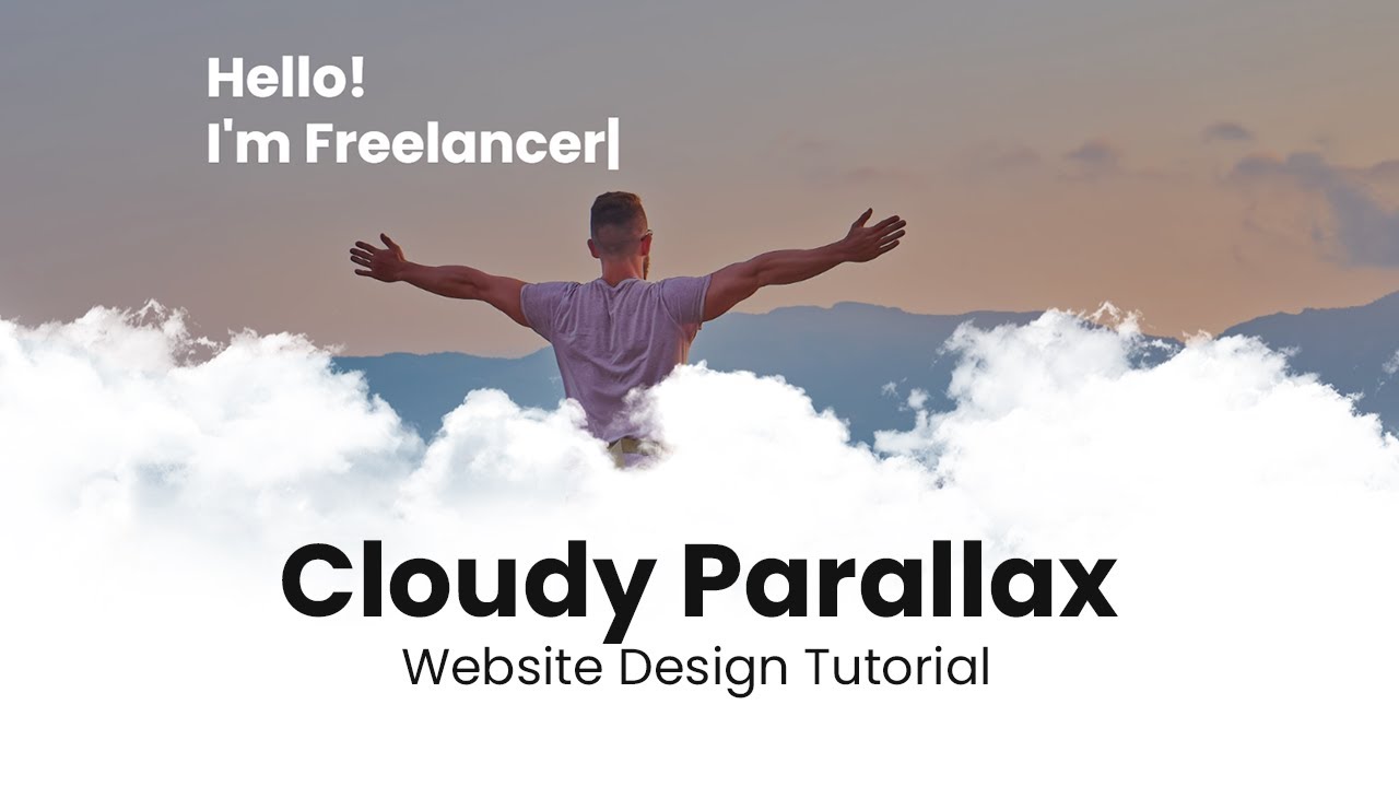 How to Create Cloudy Parallax Web Design using HTML, CSS and JQuery