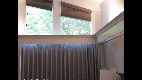 Duette® Honeycomb Shades PowerView® Automation for Angled Windows in Stamford, Connecticut.